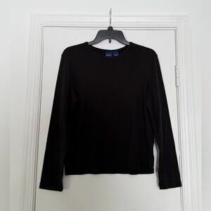 Basic Editions Black Cotton Top